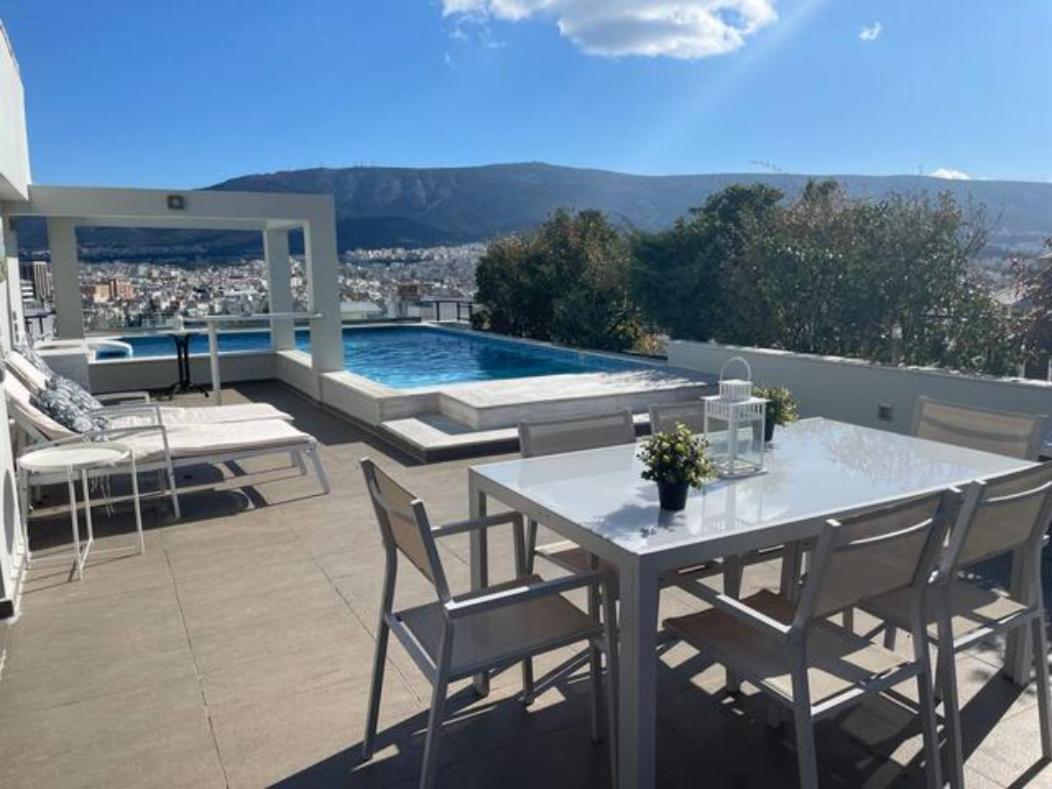 Athens Lycabettus Hill Penthouse, Private Roof Garden & Pool Atenas Exterior foto