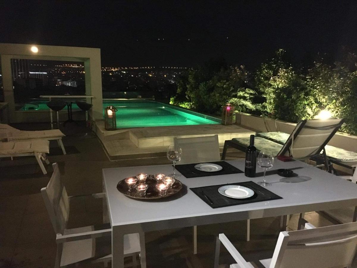 Athens Lycabettus Hill Penthouse, Private Roof Garden & Pool Atenas Exterior foto