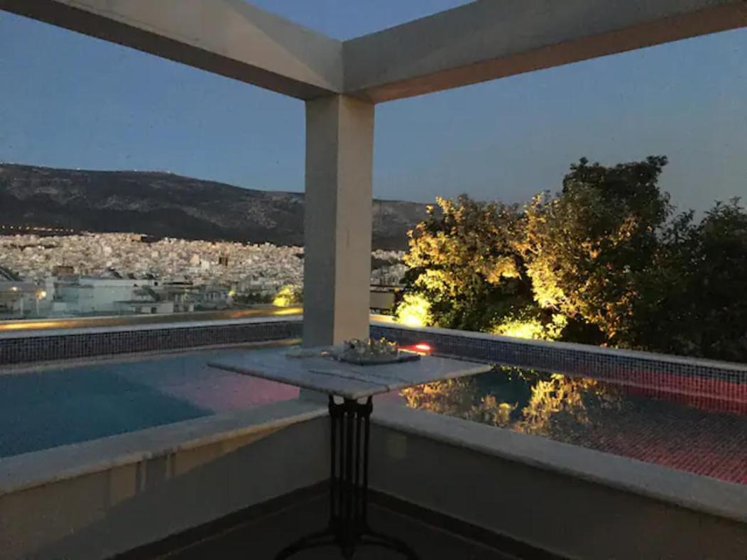 Athens Lycabettus Hill Penthouse, Private Roof Garden & Pool Atenas Exterior foto