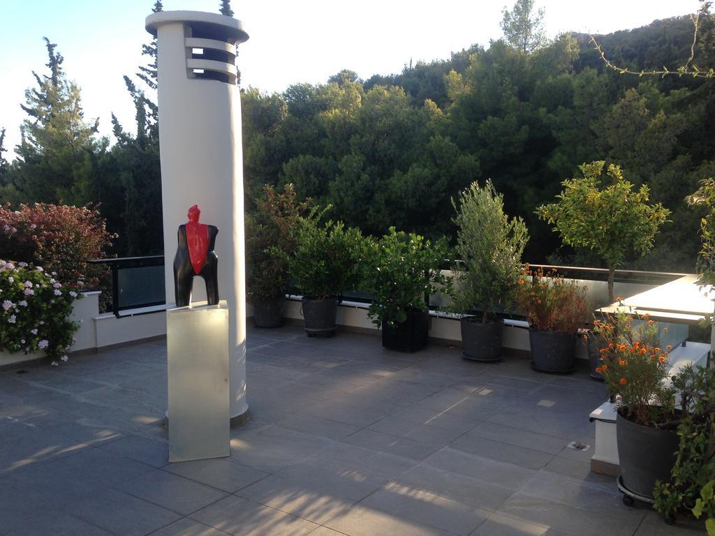 Athens Lycabettus Hill Penthouse, Private Roof Garden & Pool Atenas Exterior foto