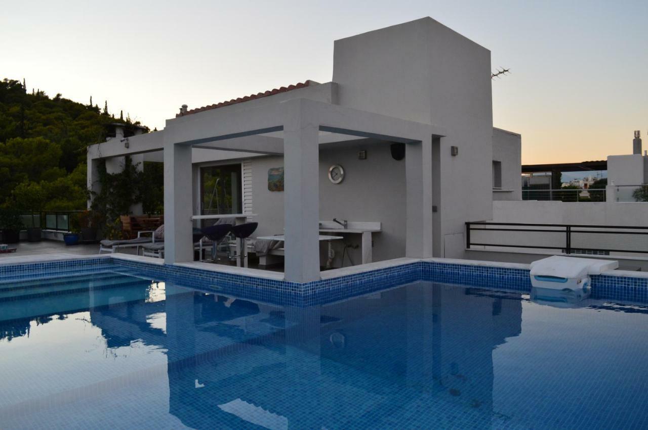 Athens Lycabettus Hill Penthouse, Private Roof Garden & Pool Atenas Exterior foto
