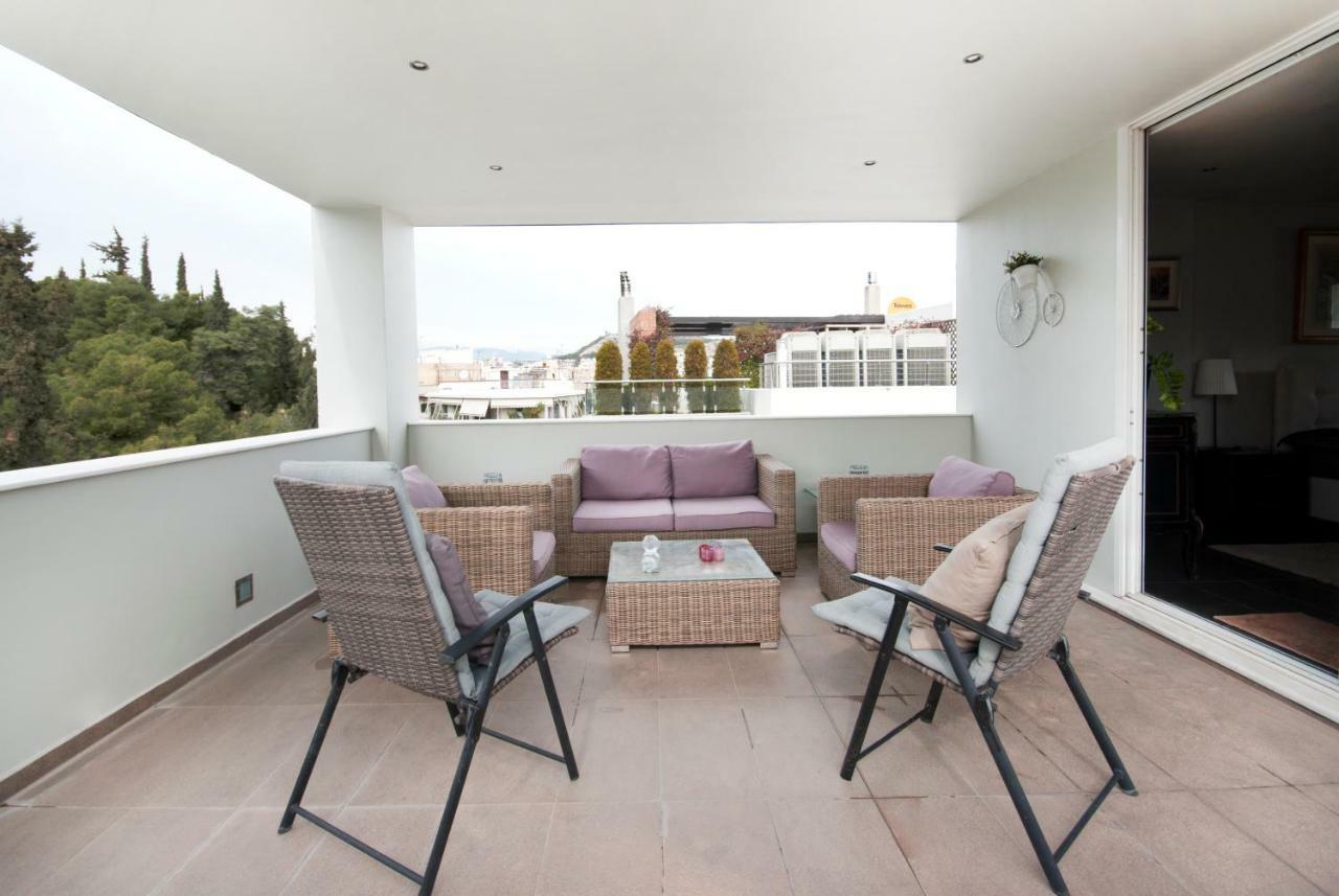 Athens Lycabettus Hill Penthouse, Private Roof Garden & Pool Atenas Exterior foto