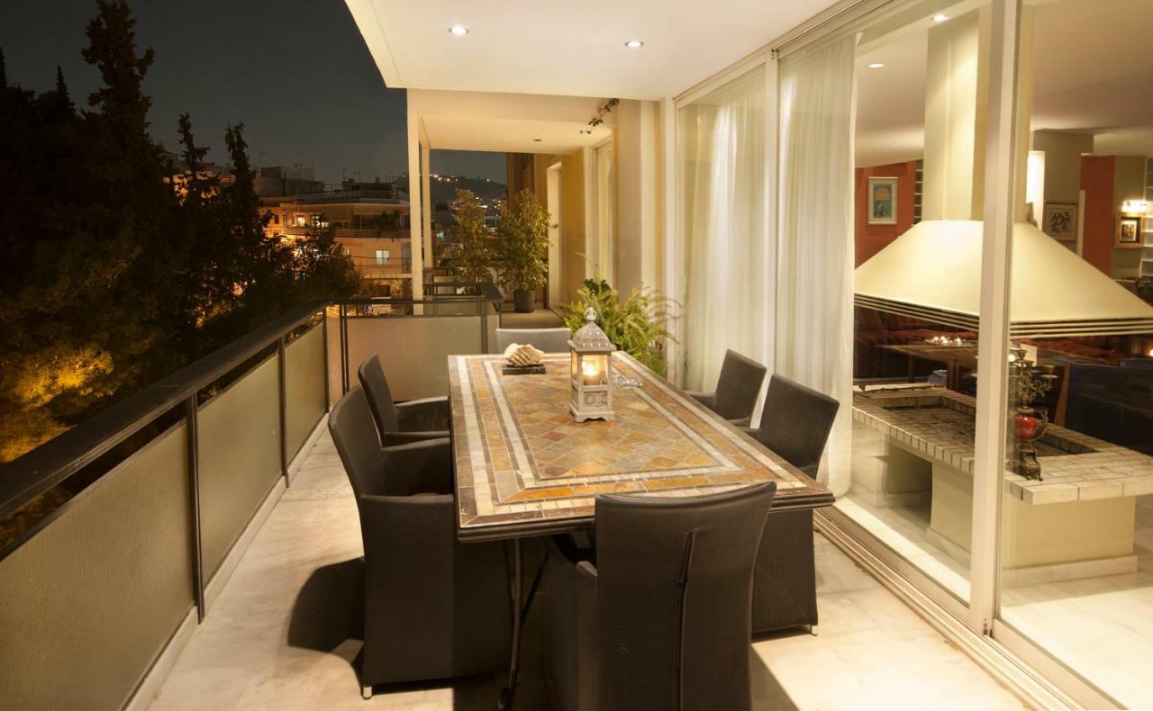 Athens Lycabettus Hill Penthouse, Private Roof Garden & Pool Atenas Exterior foto